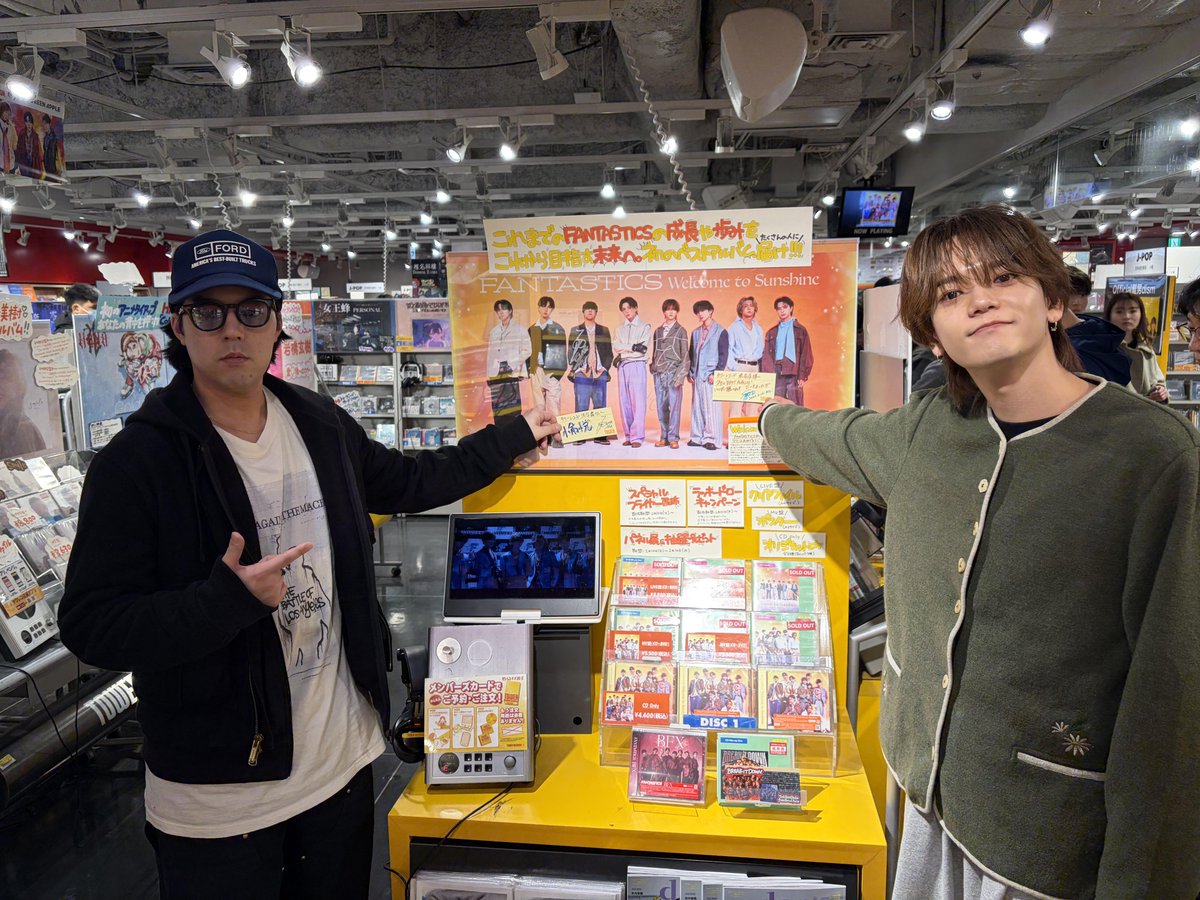 タワレコ渋谷も☺️🎶 パネルサインかわいいなぁ♡ たまたま会えた
