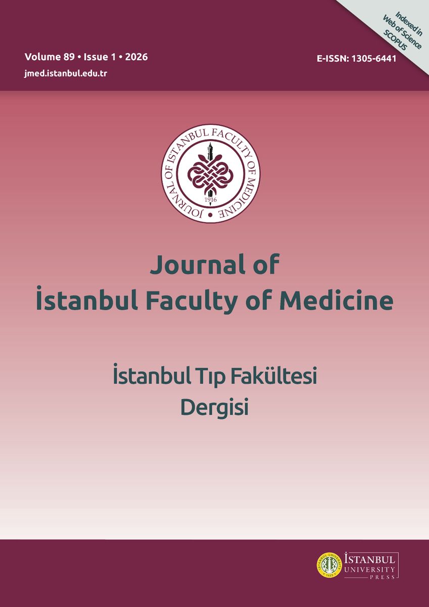 iuitfd's tweet photo. New Issue Published!

We are pleased to announce the release of Volume 89, Issue 1 (2026) of the Journal of İstanbul Faculty of Medicine

https://t.co/dGx4HESDe6 https://t.co/GH504CKnVn