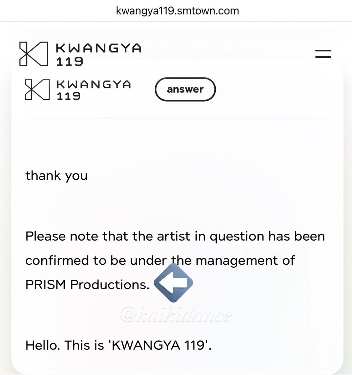 kaikidance's tweet photo. So I had previously inquired on Kwangya about this and they responded that LUCAS is indeed still managed (or lbh ‘mismanaged’) by Prism Productions. LUCAS had 2 official schedules in 2025. TWO. Like wth Prism Center do your f*cking job and promote ALL of your artists. If you don’t have future plans for him then let him have his freedom and let him go. If you do have future plans for him, share this with his fans who have been patiently waiting. @SMTOWNGLOBAL @lucas_official

 #RespectLucas
#WorkForLucas
#루카스를_지켜라