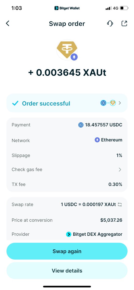 surajitsd33's tweet photo. @BitgetWalletSA EVM Address 

0x9B40357Ea3f90D72e9A772a8e94e4885E058663c

 @BitgetWalletSA #XAUTONBITGETWALLET https://t.co/o7CC2afizL
