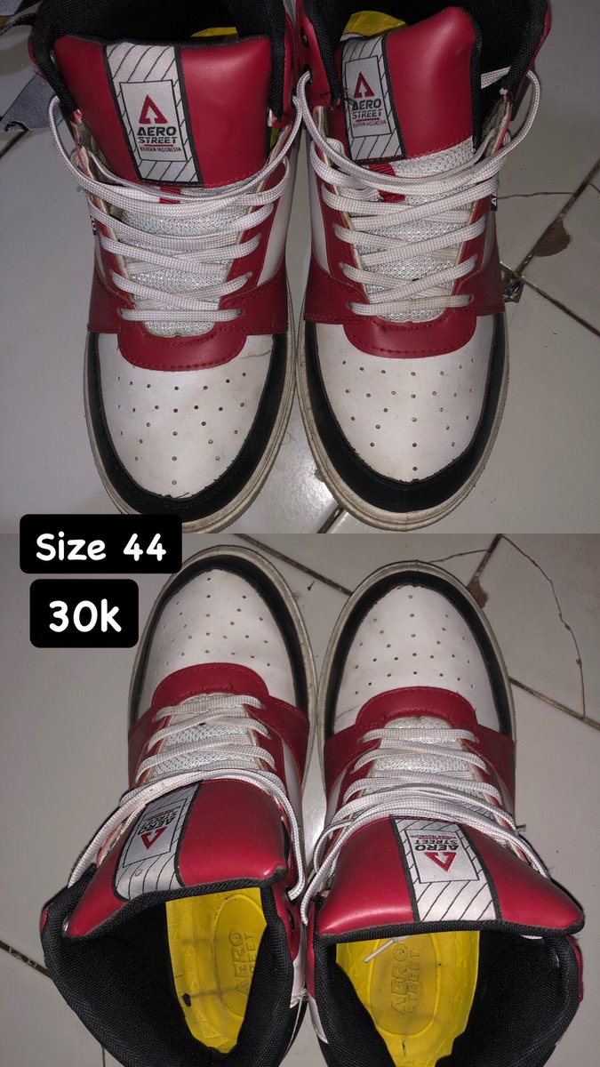 AnbarDiko's tweet photo. @unicefess Preloved Aerostreet high hoops size 44. Only 30k edisi mau pulkam. Yuk di ambil cepet guys https://t.co/b4bGvNXI4f