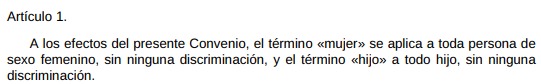 Tanto preguntar, tanto polemizar. La OIT lo tiene claro: "mujer" es una persona del sexo femenino. 

Queda claro.