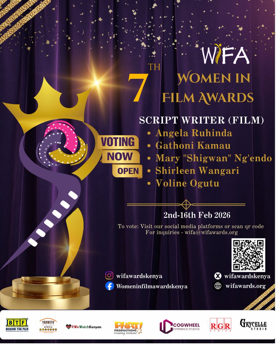 Good morning! ☀️

What a beautiful day to jump on the voting train 🚆✨

Vote here: yakwetu.africa/wifa-voting

Don’t forget to follow us across all our social media platforms for updates, highlights, and more. 💬📲

#wifa2026 #womeninfilm #filmakers #iwd2026