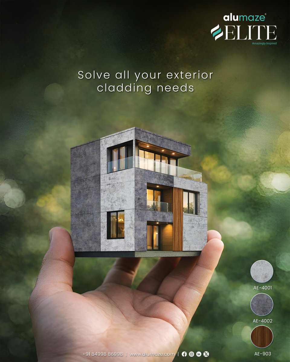 alumaze_'s tweet photo. Small details. Big impact.
Upgrade your exteriors with Alumaze Elite.
#Alumaze #ACPSheets #ACPCladding #AluminiumCompositePanel #ExteriorCladding #FacadeDesign #BuildingExterior #ModernArchitecture #CladdingSolutions #ACPDesign https://t.co/TbODWWkDAW