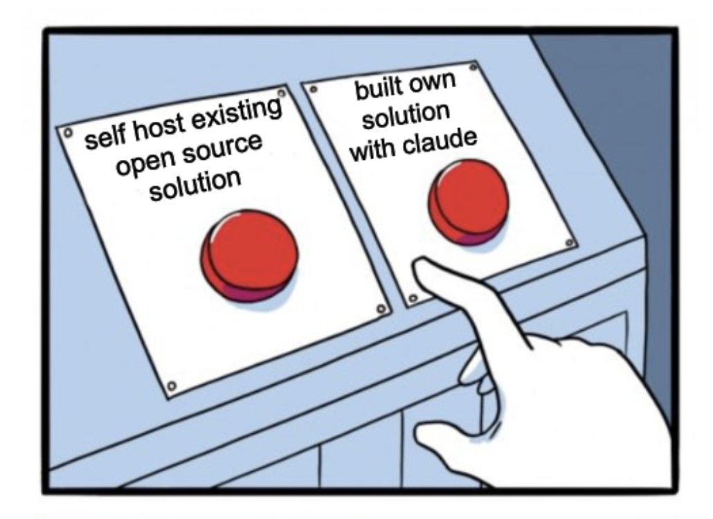 What is worth building to your own requirements and what is not. Tough decision these days as you can get something ~working in half a day.