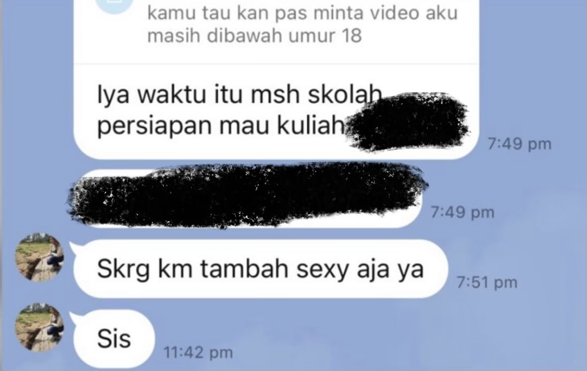 maridiumbar's tweet photo. @wijayasasnaaa Sharing my own story. I will not stop until I find my justice. No longer scared. Mau di blackmail kek apa pun sudah terjadi. I'll find who is behind this. https://t.co/WdGP3SGvhA