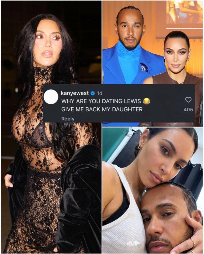 Kanye West is reportedly angry after allegedly finding out that Kim Kardashian is dating (and smashing 👀) Formula 1 legend Lewis Hamilton 😮🔥

 Ye allegedly told Kim to give him back their daughter, North West, saying he wants to raise her the “proper way.” This comes amid