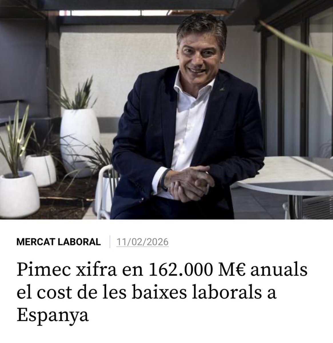 Les baixes laborals han passat de ser un dret ben fonamentat a una xacra, amb un cost inassumible per a moltes petites i mitjanes empreses.