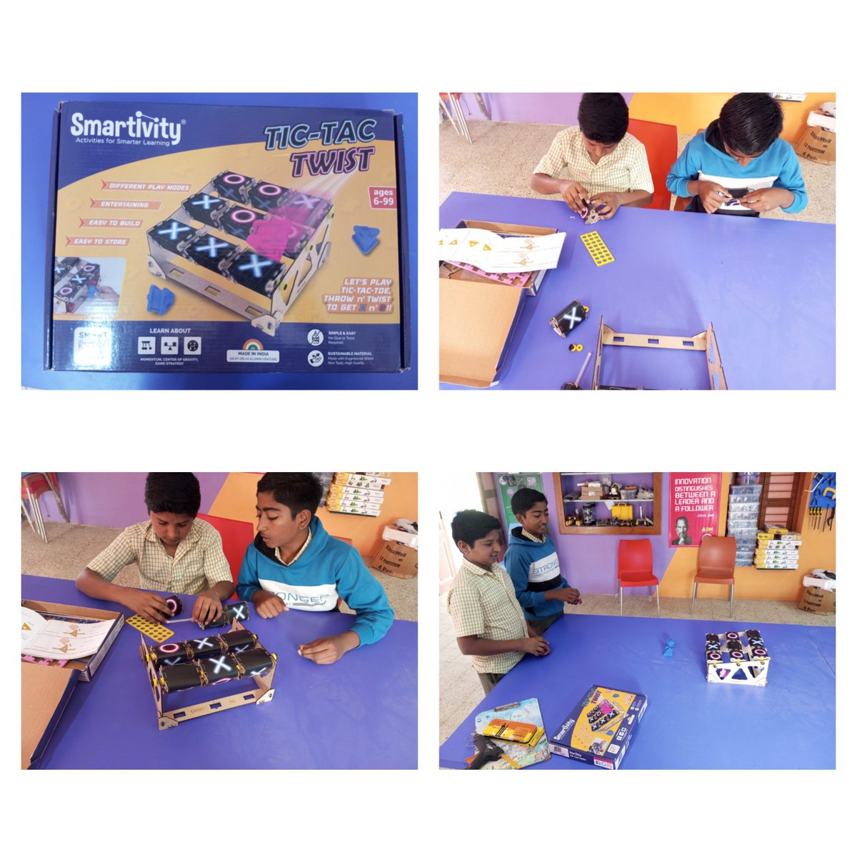 atlsanskarbh's tweet photo. students making models from smartivity kits in the ATL of Sanskar Bharti Highschool, Parvala, Bhavnagar 
#STEM #STEMEDUCATION #stembotix 
#atalinnovationmession  #stemlearning #nep2020 #stemactivity  
@CMOGuj 
@PMOIndia 
@NITIAayog 
@AIMtoInnovate

@InfoGujcost 
@krcscbhavnagar https://t.co/5ZIkbjbNTl