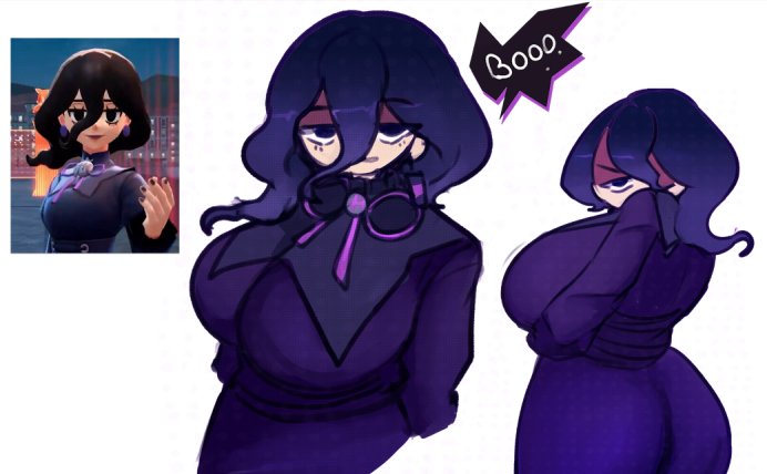 Non deadlock post but I made hex maniac 
I like her 
#pokemon