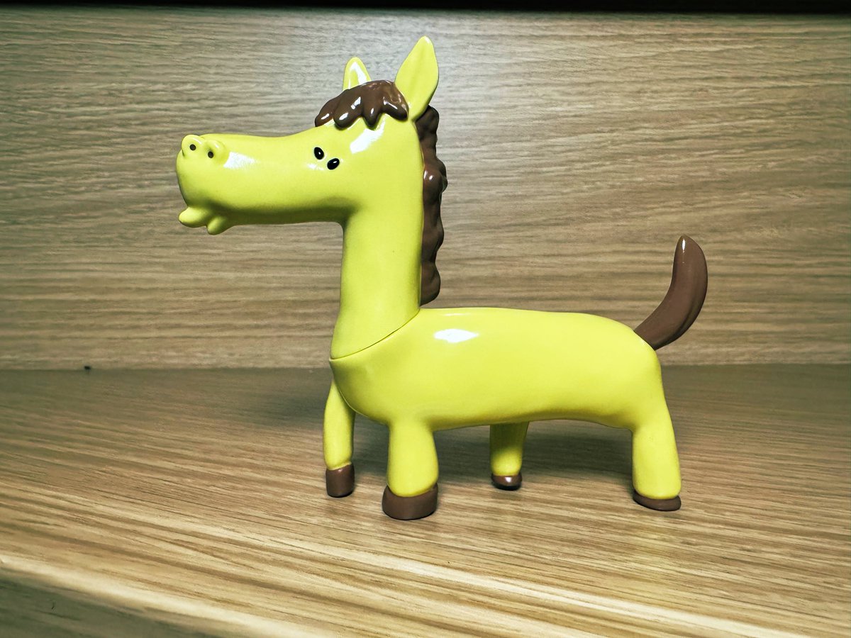 kgsw13's tweet photo. #WF2026W 戦利品紹介✨✨✨
#garbagetoyyyyy のウマ?です🐎🐎
事前のチェックから漏れてたけど一目惚れでした🤩💞💞
墓場の画廊でもカメ🐢とキリン🦒が販売されてたけど、ゾウとかライオンとかめちゃカワ、みんなに見て欲しい👀👣👀👣 https://t.co/MvKTf8R9eJ