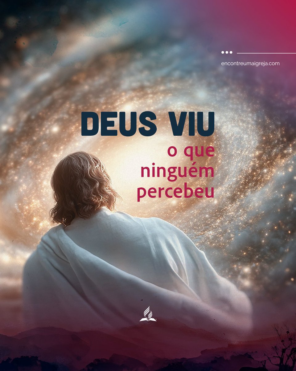 Ele viu sua dor escondida, sua fé cansada e seu esforço silencioso.
📖 “Tu és o Deus que me vê.”
 — Gênesis 16:13

💛 Sua mensagem bíblica diária já chegou!