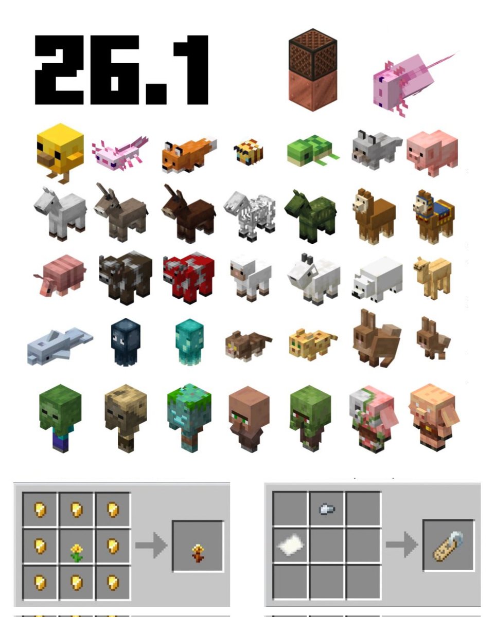 mc_esp's tweet photo. El contenido que ha traído la nueva 26.1 hasta el momento. ¿Qué te parece? 

(Perdí la esperanza por una end update hace años) https://t.co/VHDqeIP0Yr