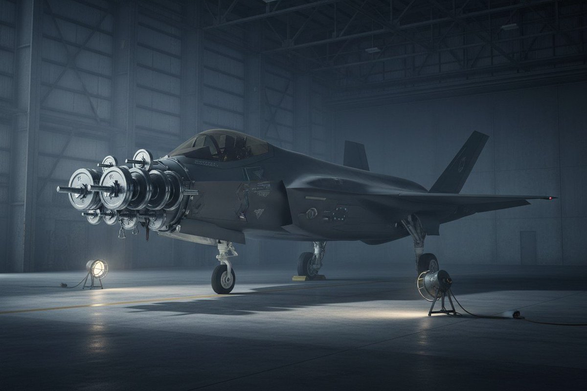 Introducing America's new stealth fighter. It's called the "Ostrich." Since it has no radar, it can't see any other planes, so it thinks it's hiding.