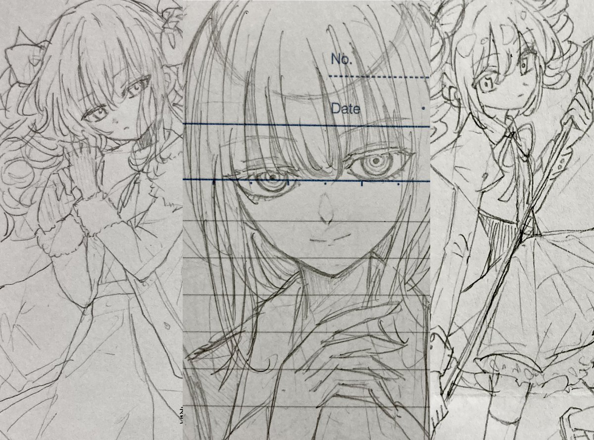efi07ff's tweet photo. 今期の落書き集(不作) https://t.co/NbMtY1SO19