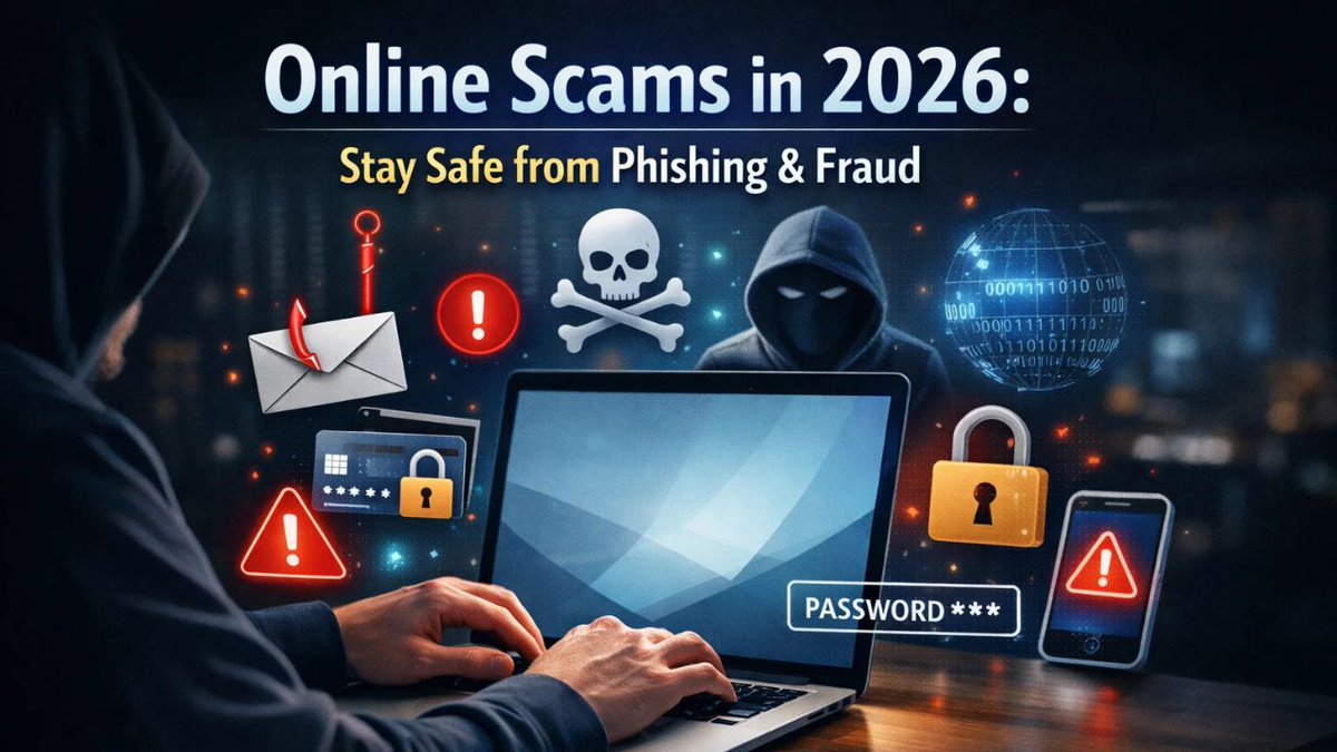 Online Scams in 2026 are more convincing than ever.
Phishing, fake links, and AI scams can steal your data in seconds.
Here’s how to stay safe 👇
globalmirrorofficial.com/online-scams-i…
#phishing #CyberSafety #ScamAlert  #TechNews