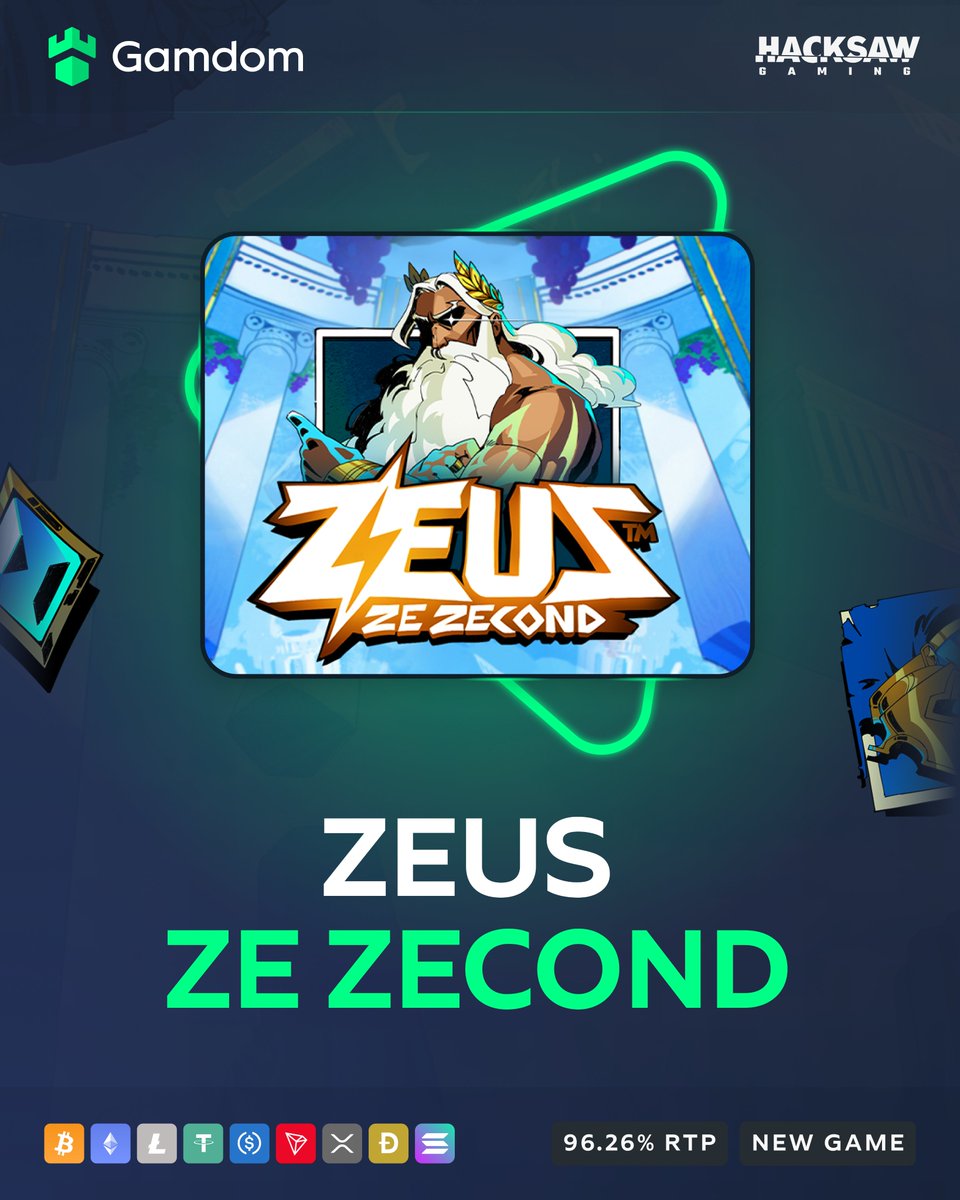⚡ Zeus Ze Zecond – Hacksaw Gaming ⚡

Same action as Le Zeus, now with wild visuals and rock-on vibes. Max win: 20,000x 💚

💚 + 🔄 + 🆔 – *KYC Lvl 2 verified Gamdom users only