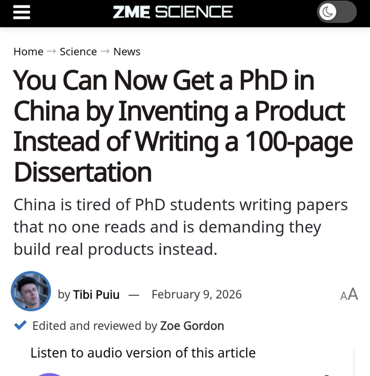 tanotsuka's tweet photo. Go CHINA! Yes, totally shatter the Western model, it really is time for a genuine paradigm shift!
Practical PhDs!!!!! Who, but China is bold enough to change the dialogue? Cheers to a better future! https://t.co/Tq1fR5Y0OC