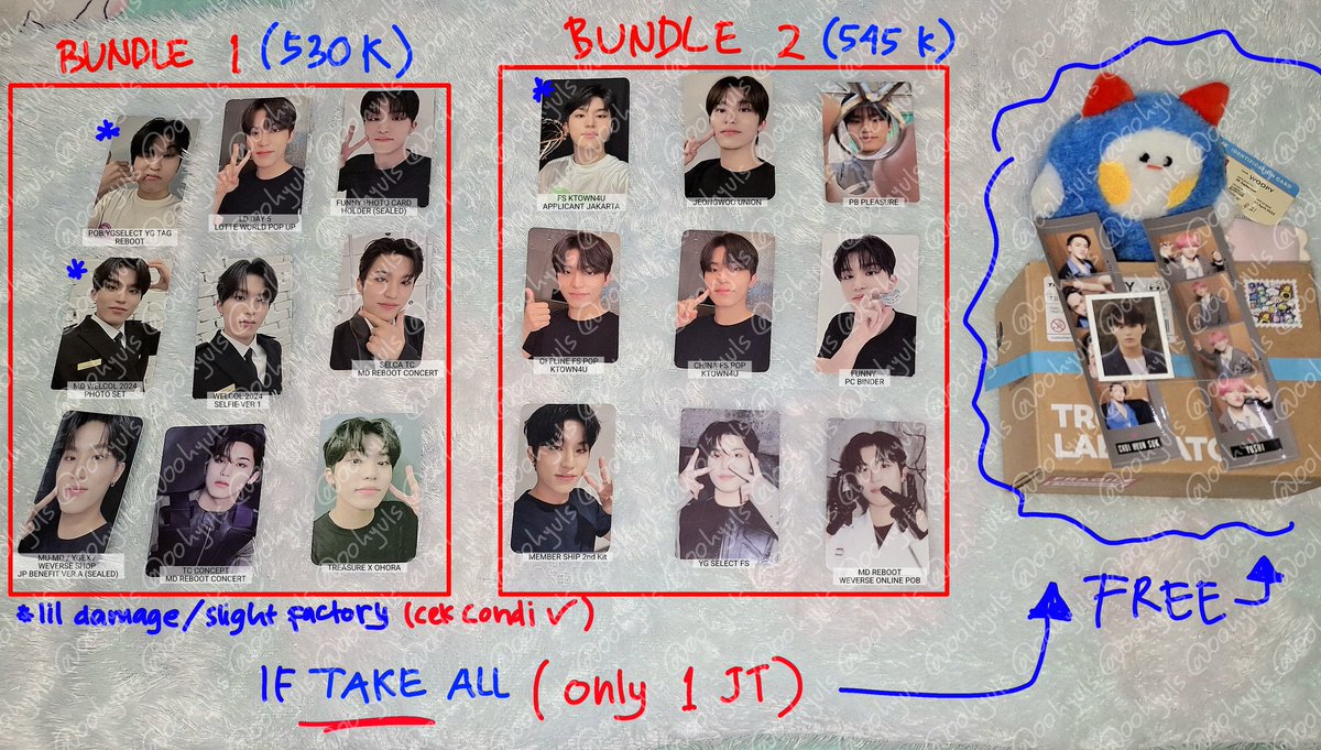 oohyuls's tweet photo. #teumejual WTS PHOTOCARD JEONGWOO TREASURE

📍JAWA TIMUR
❌️Pack+adm
✅️Prefer TAKE ALL
✅️BUNDLE bole nego
✅️CO 🍊 splitpay only, cicilan
✅️Keep event DP
✅️vid condi by DM, mostly goodcon
❌️Sensitif buyer
mt after komen/DM, DM suka error
t. WTS WTB PC JW BARUDAK UNION https://t.co/akimjE2zQV
