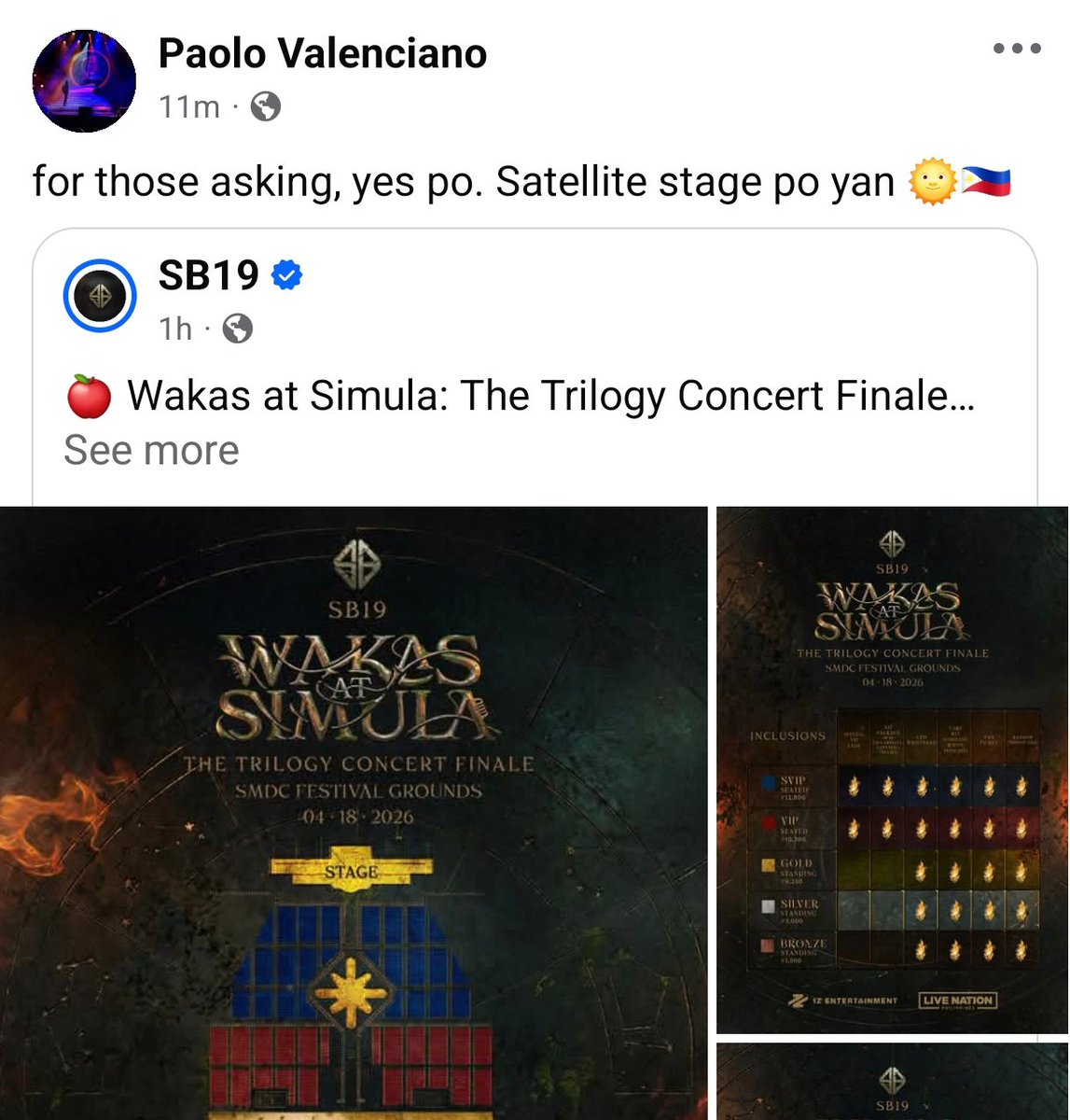 maria171819g's tweet photo. Yes, satellite Stage daw sabi ni Direk Pao!

@SB19Official #SB19
#WakasAtSimula 
#SB19WaS 
#WaSTheFinale https://t.co/9iD7Gw0tSK