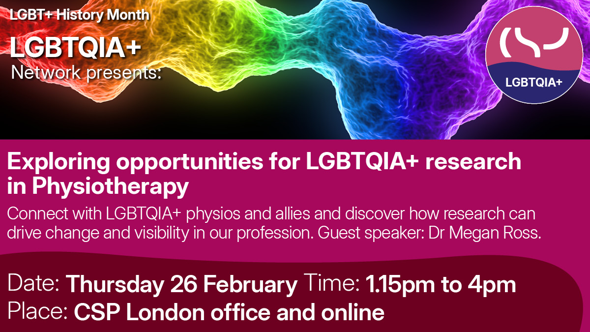 thecsp's tweet photo. As part of LGBT History Month, the CSP LGBTQIA+ network brings you two exciting events.
Open to all CSP members. Book your place:
https://t.co/YeHlqsOgre
@csplgbtqia #LGBTplusHM26 #NetworkAsOne https://t.co/XpEKOLkOKf