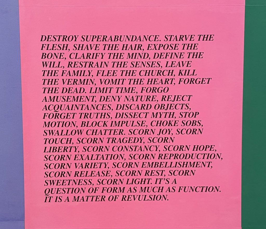 I like this from her “Truisms” at SFMOMA