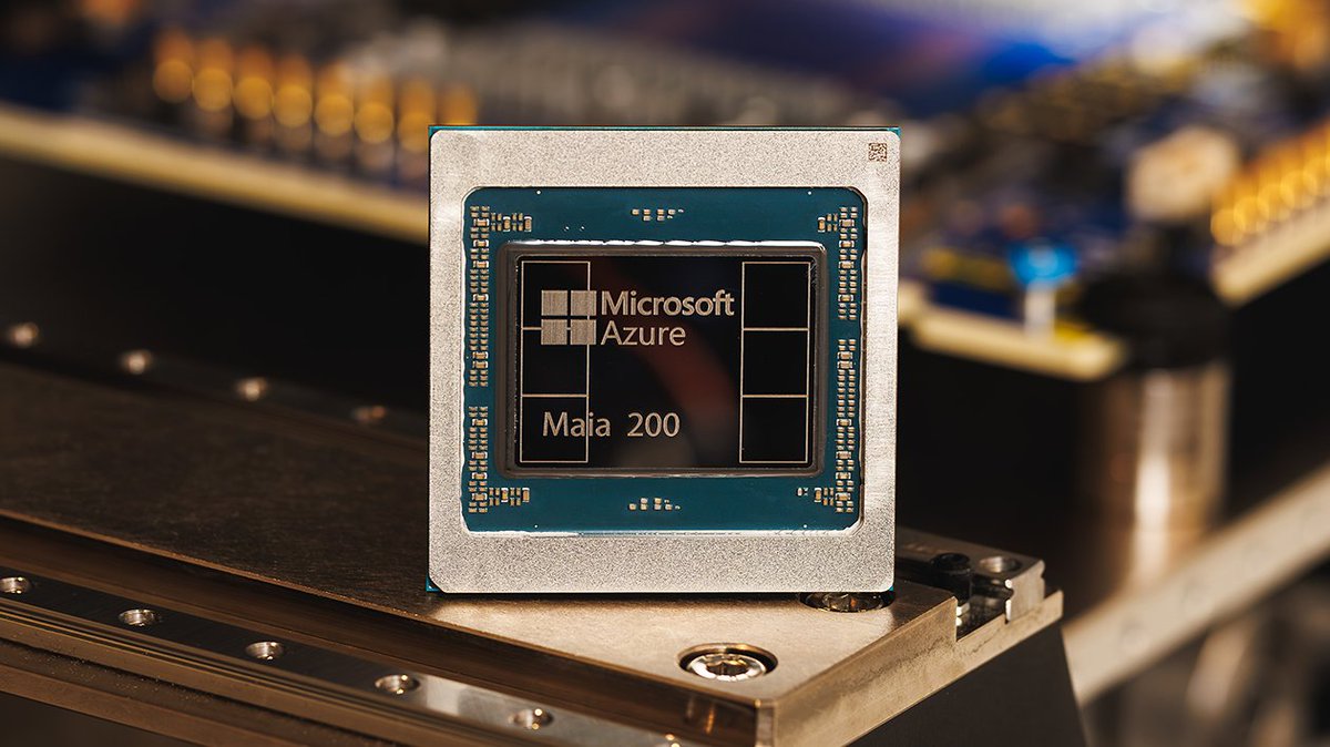 jorge_jorgesi's tweet photo. Microsoft’s new Maia 200 chip boosts AI efficiency with advanced 3nm design + powerful inference performance ⚡🤖
More info: https://t.co/qlFBjqSABW
#TechForward https://t.co/KJ2uo33X3U