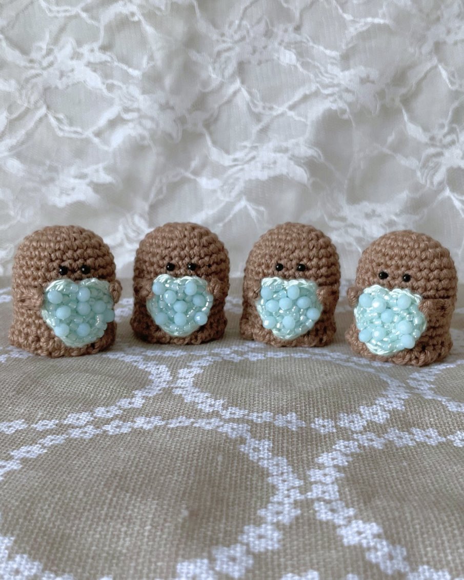 ˏˋ 新作お披露目 ˎˊ˗ ハートおばけちゃん チョコミント( ᜊ˙˘˙ )ᜊ