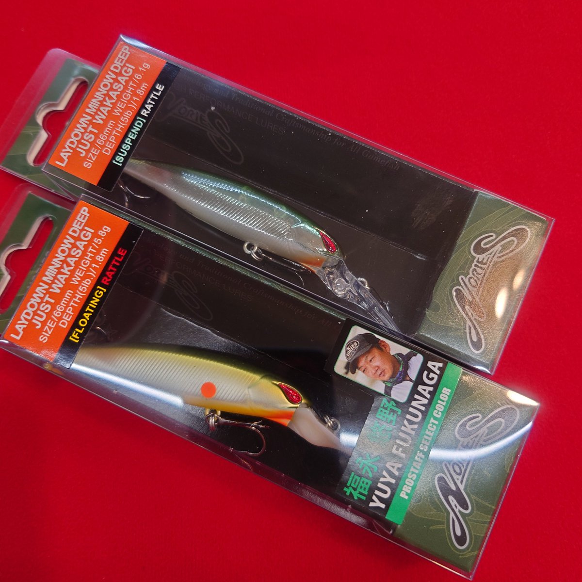 ノリーズ「レイダウンミノーディープジャストワカサギ」入荷しました