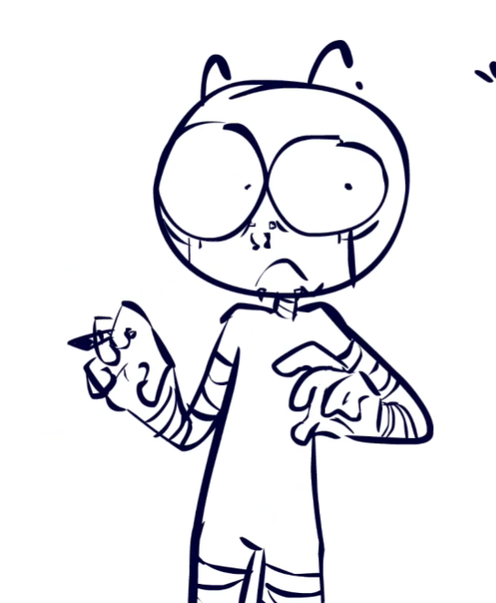 instead im stuck with this stupid fucking thing i draw nonstop because for whatever reason my brain was like Yeah this is us Now and we Love it