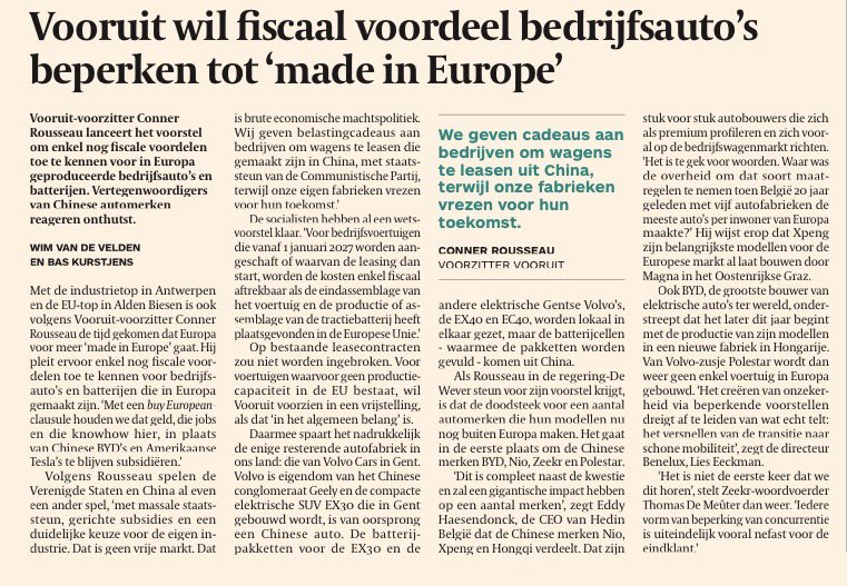 VincentVQ's tweet photo. Op de nieuwjaarsreceptie van @vooruit_nu schiet @conner_rousseau met scherp op Trump. 

2 weken later kopieert hij Trump. 

Conclusie:
Rousseau is meer Trump dan je denkt. 

#protectionisme
#deconsumentbetaalt
#antikoopkracht https://t.co/ulA1qfYsQo