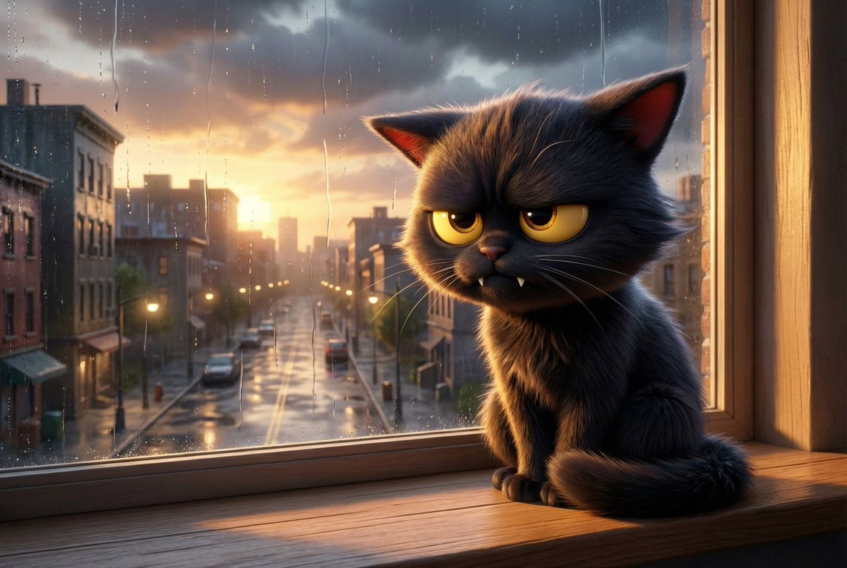 thedracocat's tweet image. Watching humans rush to work like it matters.

I haven’t moved from this windowsill in 5 hours and I’m clearly winning at life 😾

#LazyCat #WindowCat #GrumpyMood #BlackCatLife #Relatable #CatMemes #FYP