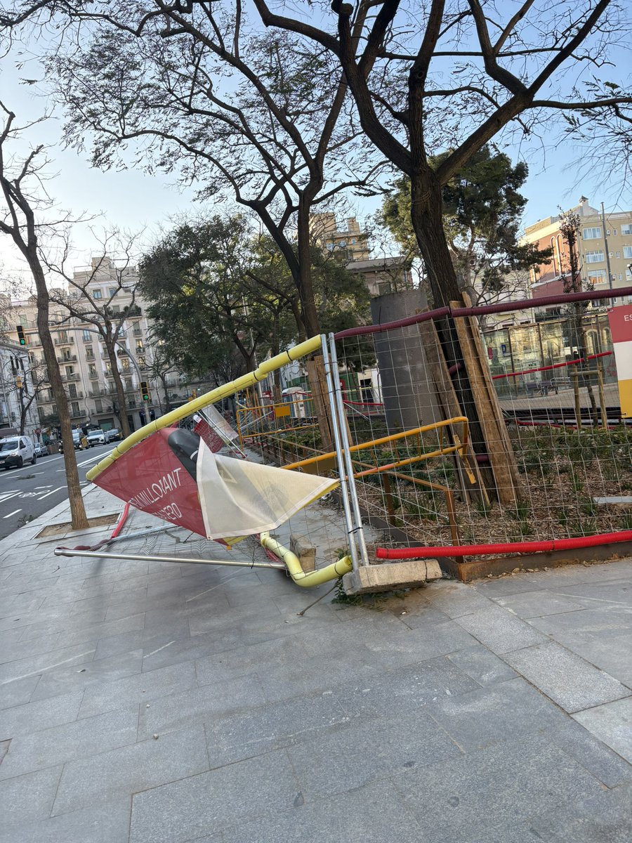 carlak00's tweet photo. @GUBBarcelona plaça joanic. No s’entén q no smhagin tret les lones amb les ventades q s’esperaven. Està fen vela @ParcsiJardins https://t.co/7PSzpzHmtT