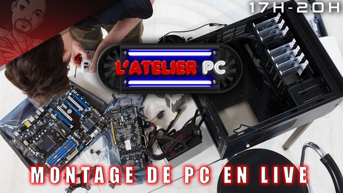 🖥️L'Atelier PC c'est exceptionellement aujourd'hui dès 19h🤩
On monte un 3ieme PC celui de Zerko en live tous en vous expliquant comment le faire correctement et en répondant a toutes vos questions😉
Une soirée Informatique ludique en vue😎