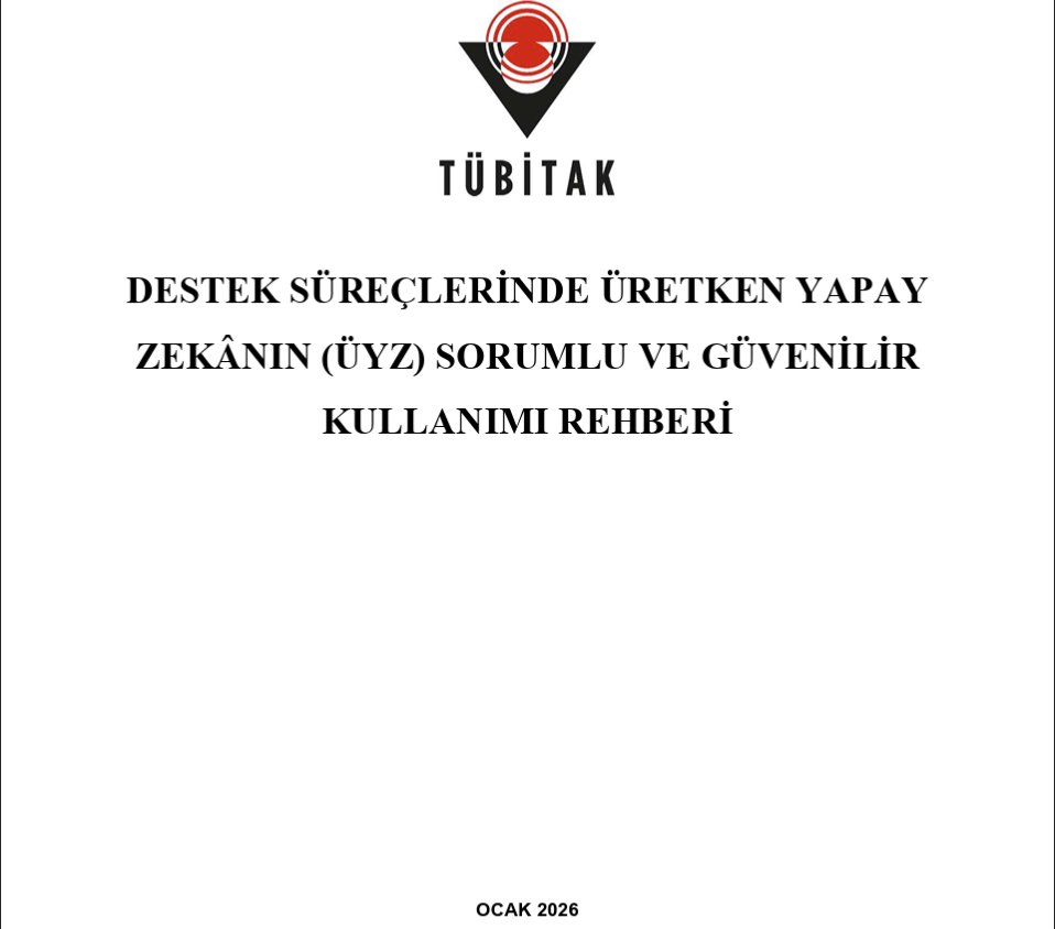 TÜBİTAK (<a href="/Tubitak/">TÜBİTAK</a>) YZ rehberini güncelledi!

Üretken Yapay Zeka'ların (GPTler) proje ve araştırmaların hangi aşamalarında nasıl kullanılabileceğine ve sürecin şeffaf bir şekilde ifade edilmesine dair rehberini güncelledi. Darısı diğer kurumlara...

tubitak.gov.tr/tr/kurumsal/ha…