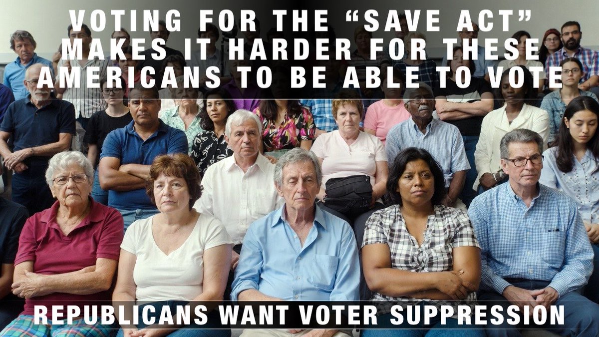 SeditionistGop's tweet photo. @barrforsenate Only US citizens who are registered to vote get to vote.  The SAVE Act is voter suppression. https://t.co/1gur9zGSnE