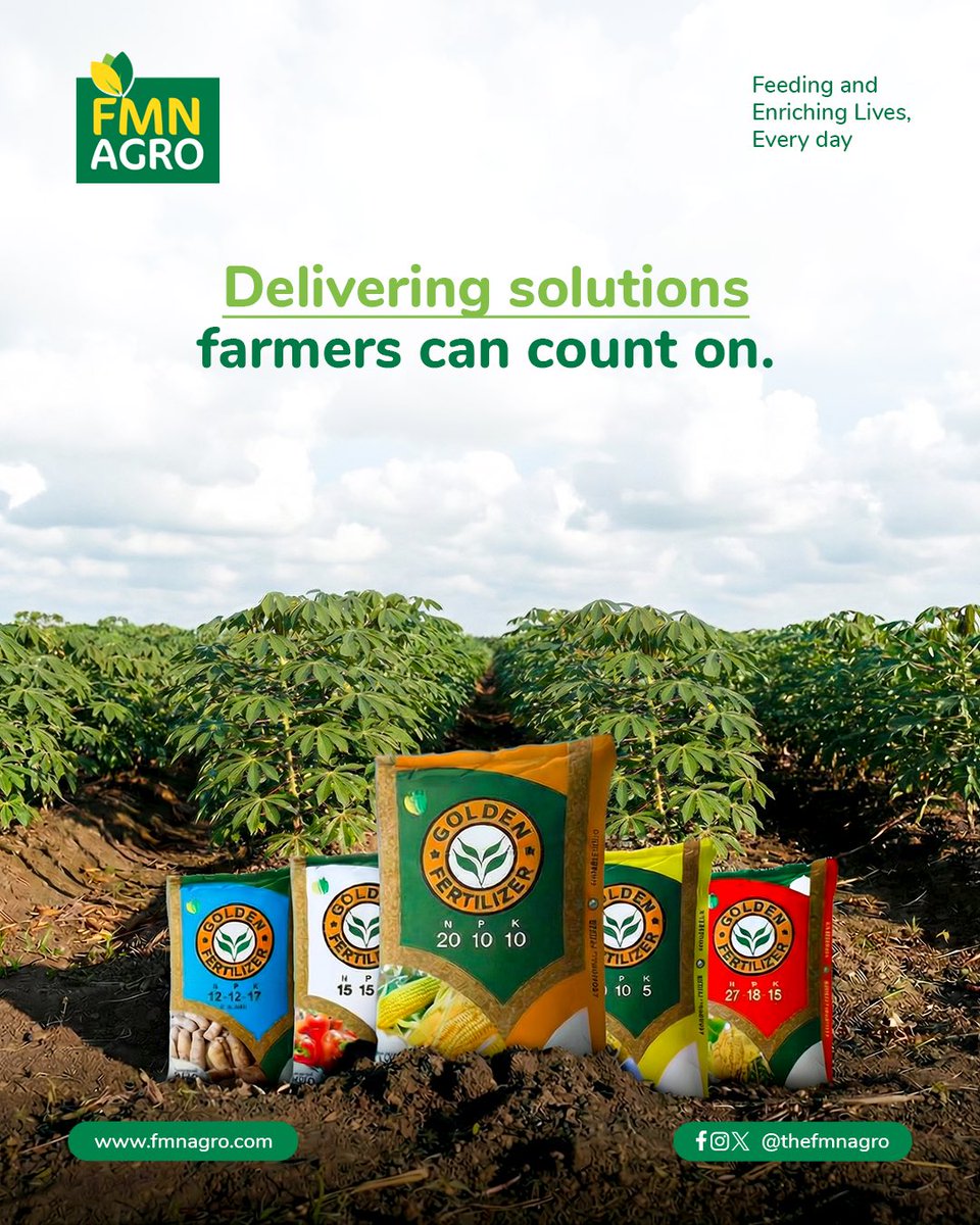 TheFMNAgro's tweet image. Farmers rely on consistency- products that perform as promised and partners who understand their needs. Trust is built through reliability, quality, and long-term commitment.

FMN Agro has remained a dependable partner season after season.

#FMNAgro #Agriculture