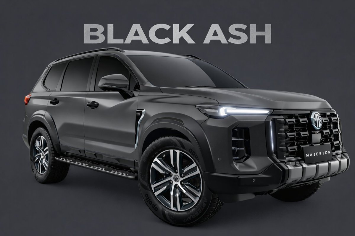 Automobwissen's tweet photo. MG Majestor launched 🇮🇳
2.0TT diesel • 216hp • 4x4 • 6/7 seats
Flagship SUV above Gloster
Bookings open at ₹41K
Full-size battle begins. 🔥
Available in 4 Colour options
Check the colours 👇 
#MGMajestor #MGIndia #SUV https://t.co/81IZSf56Lm