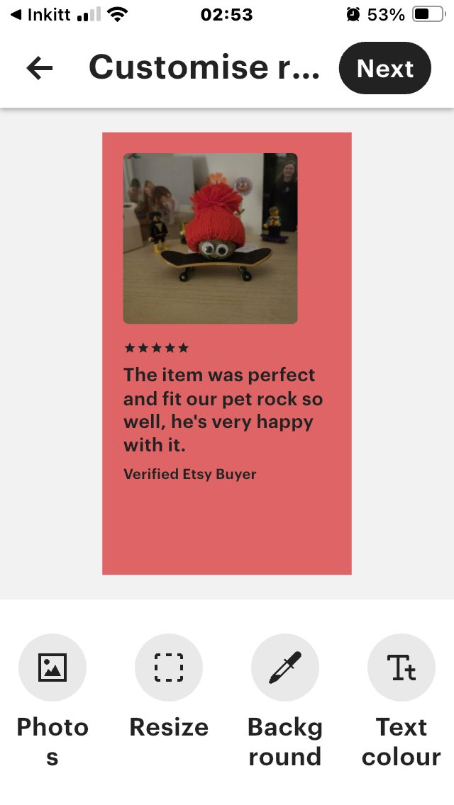 AlphabetCraft's tweet photo. Well this is a first, I’ve never made a hat for a pet rock before, I’m just glad he likes it 😀.
.
.

#alphabetcraft #etsy #etsyseller #etsystore #handmade #etsyreviews #reviews #5starreviews #bobblehat #bobblehatweather https://t.co/5j0LHwfu2p