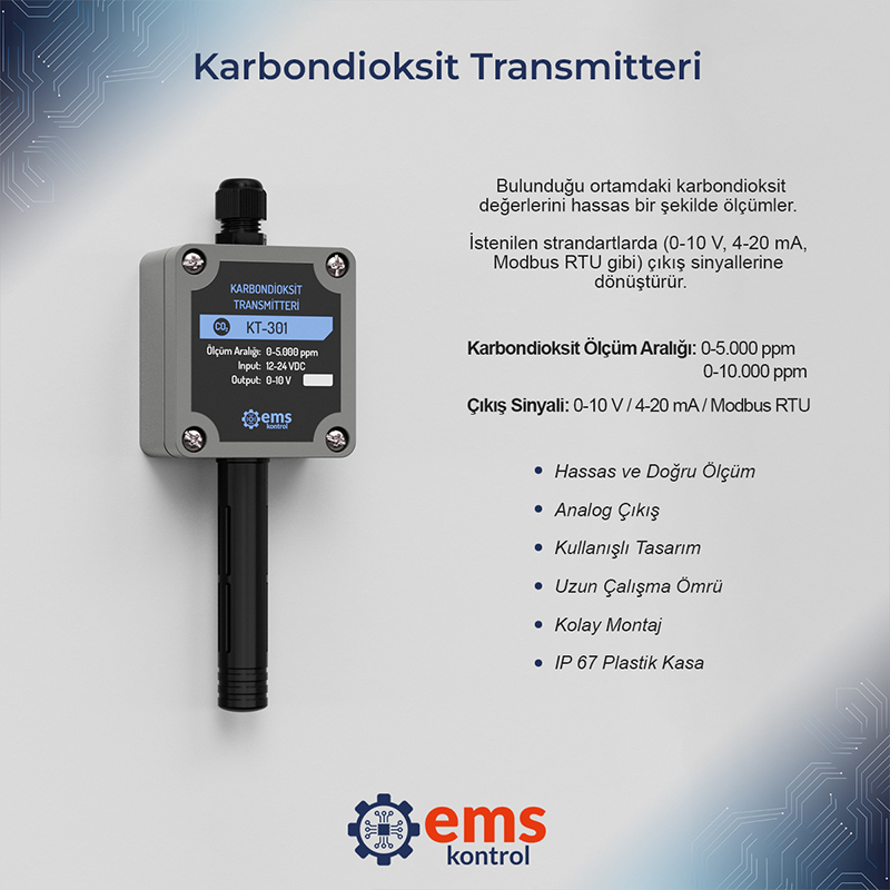 emskontrol's tweet photo. Karbondioksit değerlerini hassas bir şekilde ölçen ürünümüz, istenilen standartlarda çıkış sinyallerine dönüşüm yaparak size en doğru veriyi sunar. Hava kalitesini kontrol etmek hiç bu kadar kolay olmamıştı. #karbondioksit #karbondioksittransmitteri #karbondioksitsensörü https://t.co/oVgNHL2rHi