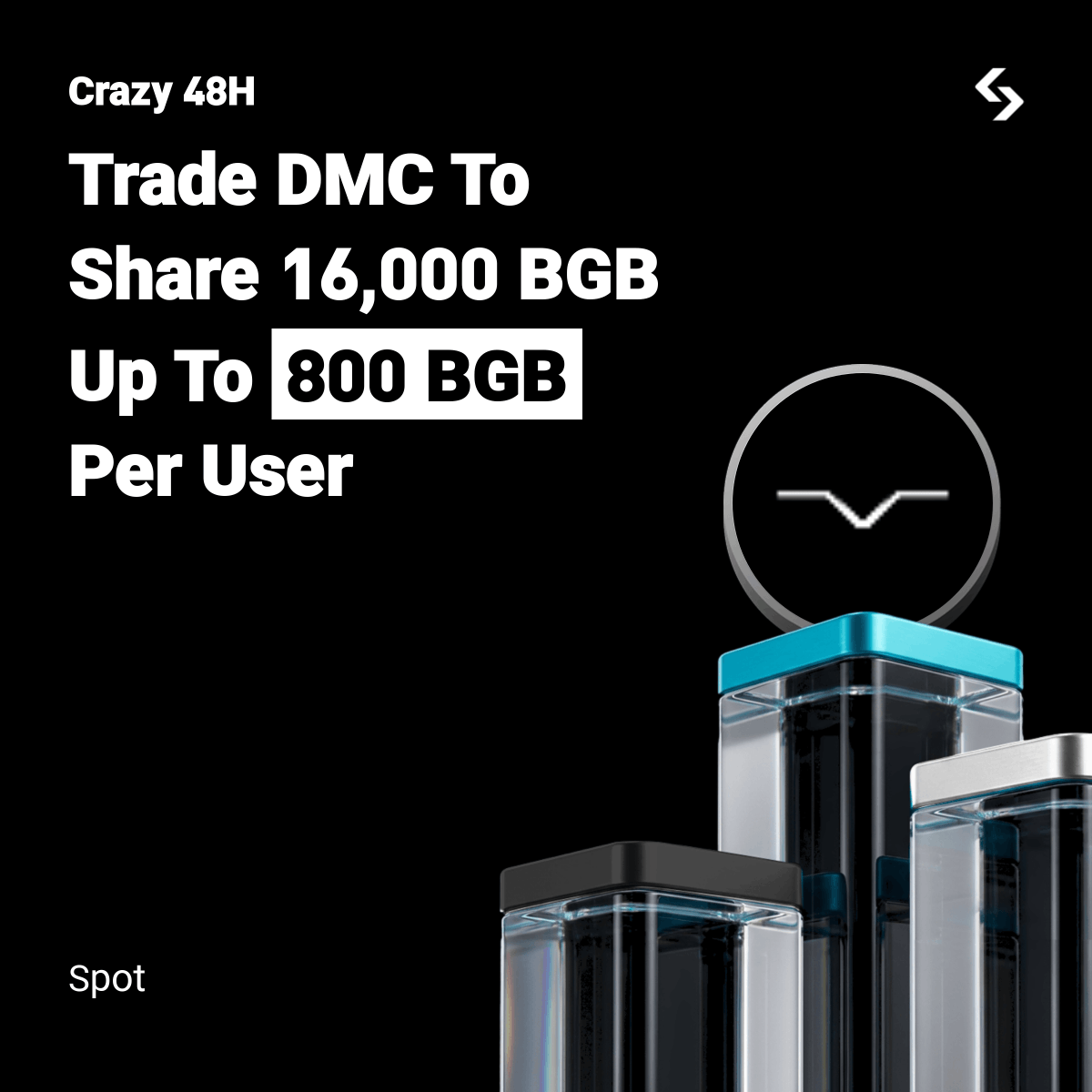 Crazy 48H with $DMC <a href="/DeLoreanlabs/">DeLorean Labs</a>: 16,000 BGB up for grabs! 

🏆 520 winners | Up to 800 BGB each 
⏳ 48 hours only: Feb 12, 16:00 – Feb 14, 16:00 (UTC) 

Join now: bitget.com/launchhub/trad…
