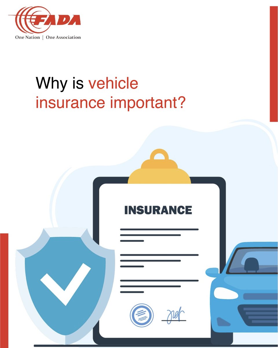 FADA_India's tweet photo. #Insurance is more than just a document – it’s your shield on the road. From financial protection and legal compliance to complete peace of mind, it’s what keeps every journey secure.
#DealershipForGood #FADA https://t.co/pu7kcKlzro