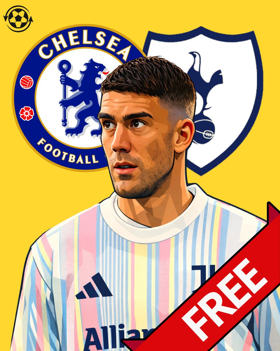 DeadlineDayLive's tweet photo. 🚨 Dušan Vlahović is planning a move to the Premier League this summer when his Juventus contract expires. 🇷🇸👀

Tottenham are interested — but Chelsea are currently leading the race, with the Blues viewing the free agent as an upgrade on Liam Delap. 🔵

Talks over a renewal in Turin have stalled for months after Juventus proposed changes to his €12M-a-year salary — terms Vlahović has refused to accept. 💰❌

(Source: @TEAMtalk)