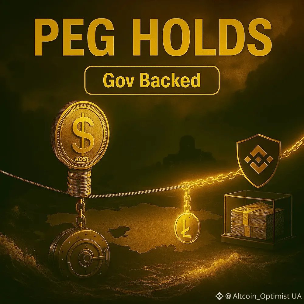 HOW $KGST HOLDS PEG WITH TINY CAP⬇️
$KGST at $0.0114, $1M cap, $100K vol. How? Gov backing, local bank reserves, 1:1 som peg. President pushed Binance listing. Remittances = 30% Kyrgyzstan GDP. Arbitrage + market makers on BSC ($0.1 gas).

<a href="/cis_binance/">Binance CIS</a> for CIS news.

#Stablecoins