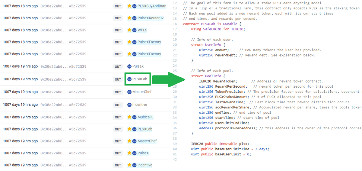 RenatoPulse's tweet photo. #PLSX Staking Contract (PLSXLab)
Did you know the #Pulsechain deployer address (0x30e..2539) has also released the PLSX staking contract?
I verified it for you on #Sourcify:
https://t.co/xrOPFdnQsA
@bretep when UI? When staking ? 😁
#PLS #RH #Hex #INC #Hexican #RichardHeart https://t.co/18Bzhne4FC