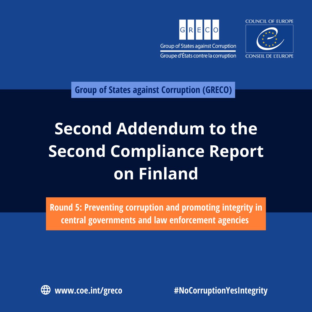 GRECO Council of Europe tweet media