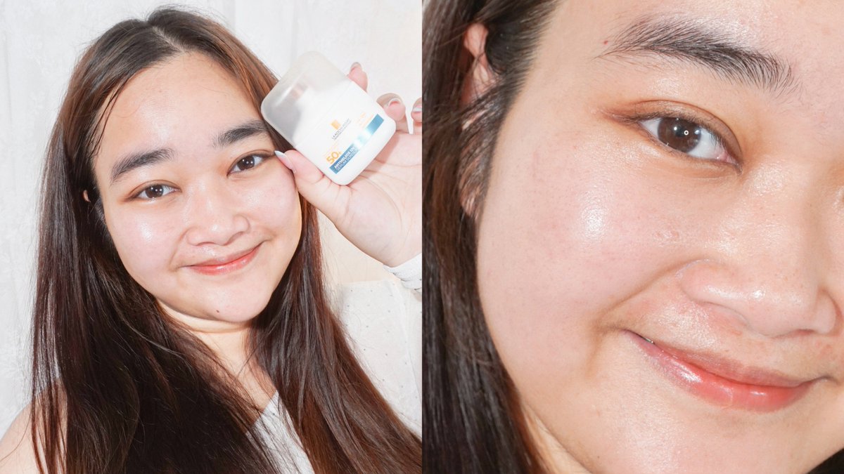 mumhuki's tweet photo. เป็นเนื้อกันแดดที่เบาท��่สุด! ด้วย 0g texture tech ใครจะสู้อะและนี่คือ Anthelios UVAIR กันแดดเนื้อเซรั่มตัวใหม่จาก La Roche-Posay บางเบาแต่ยังปกป้องได้ทั้ง UVA/UVB มี Hyaluronic acid และ Niacinamide นี่ใช้ก่อนแต่งหน้า เมคอัพยังเป๊ะ ไม่ไหลเยิ้ม ใช้เป็นเมคอัพเบสได้เลย ไม่กวนเมคอัพใดๆทั้งสิ้น นี่ว่าผิวชุ่มชื้นด้วยนะ ที่สำคัญน้องเข้าไทยแล้วด้วย เริ่ดเลยละ
