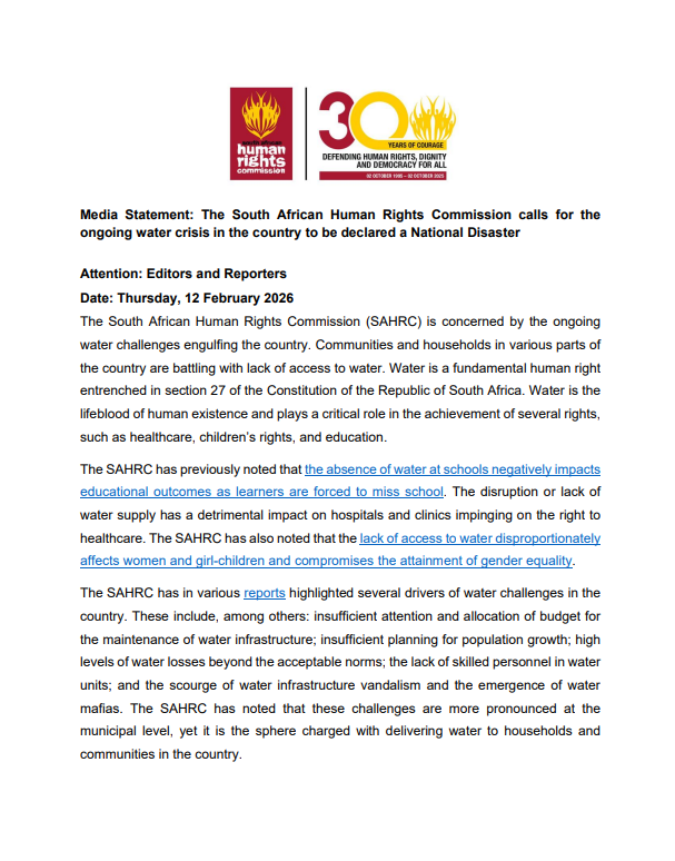 SAHRCommission tweet media