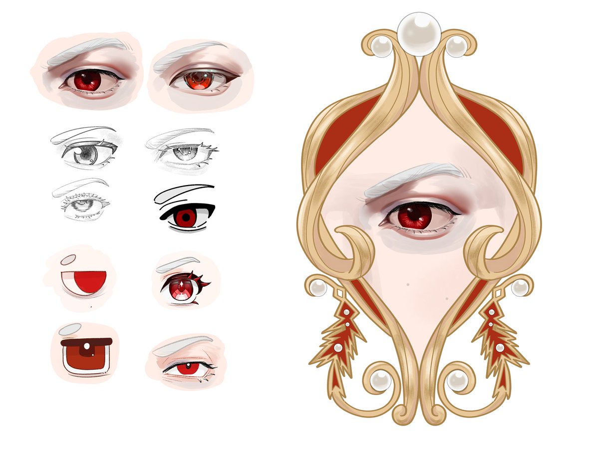 #BaldursGate3 #BG3 #BG3fanart #Astarion 
Lover's eye
Since I've already drawn the eye, I think it's perfectly acceptable to revise it like this.