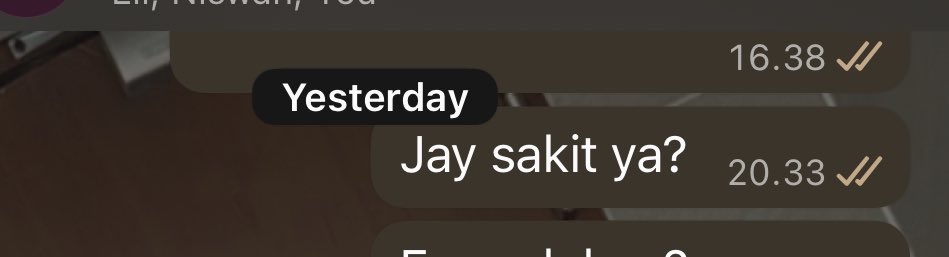 Sebenernya jay emang udah keliatan dari  kemarin